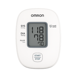 Тонометр автоматический на плечо OMRON M1 Basic с веерообразной манжетой 22–32 см